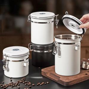 Quality 1500ml Customized Color Stainless Steel Plastic Coffee Container for Food Storage Package for sale