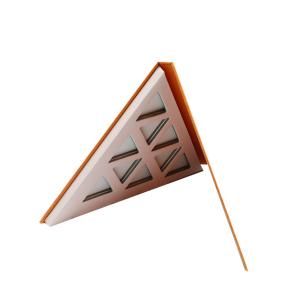 Triangle Empty Chipboard Gift Boxes Eyeshadow Palette Packing Private Label