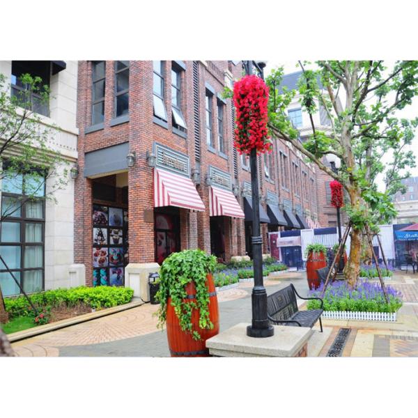 Red Classical Cement Faux Exterior Brick For Hotel / Railway Station