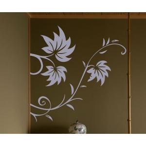 Quality PVC Classic Waterproof Removable Wall Flower Stickers WQ-099 for sale