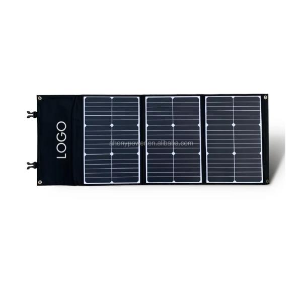 Sunpower Foldable Solar Panel 60W 100W Options Portable IBC Monocrystalline Cells Power Station Charger Kit