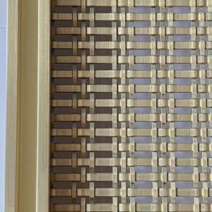 Antique Plated Stainless Steel Architectural Wire Mesh For Cabinet Window