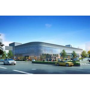 Shopping Mall Corner Arc Z Purlin Building Steel Frame