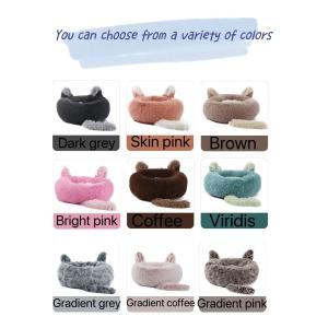 Hot Sale Colorful Lovely Rabbit Ears Warm Winter Round Pet Dog Cat Bed Sofa For