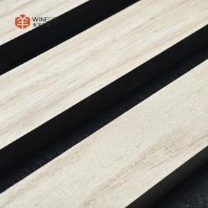 Modern Wood Slat Acoustic Panels Melamine Finish Noise Reduction