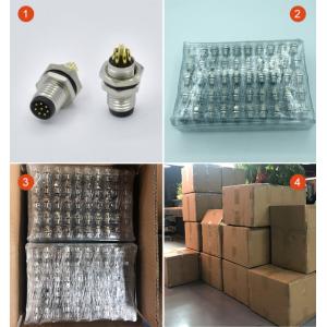 5 Pins Male Female M12 A Code Connector Waterproof Panel Mount M12 Connector