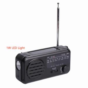Quality Portable Solar Powered Hand Crank Radio Outdoor Emergency 2800mAh With Light for sale