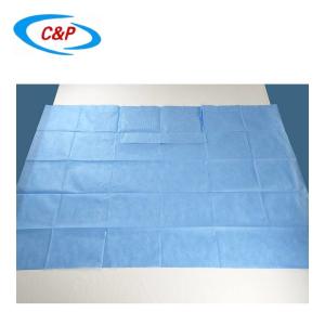 OEM Blue Lithotomy Pack Pouch Drapes For Medical Surgery