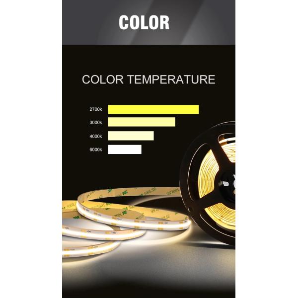 Neon Free FOB COB LED Strip Light Bendable Led Ribbon Waterproof IP68