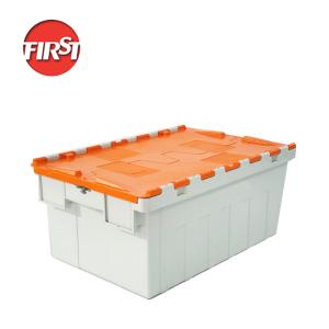 Quality Solid Box Plastic Moving Boxes Stackable Industrial Packing Nestable Crate for sale