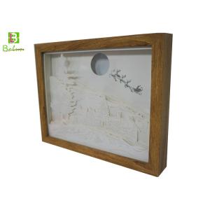 Retail Paper Cut Box Deep Woods Deer Inverted Image LED Backlit Blue Tooth