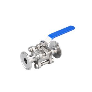 Customized Request 3PC Sanitary Clamp Ball Valve for Water Media Usage and