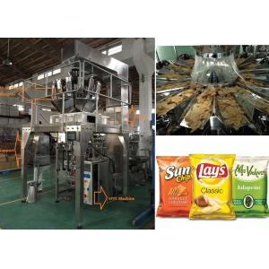 Stainless Steel Vffs Packing Machine , Scale Nuts / Chips Packing Machine