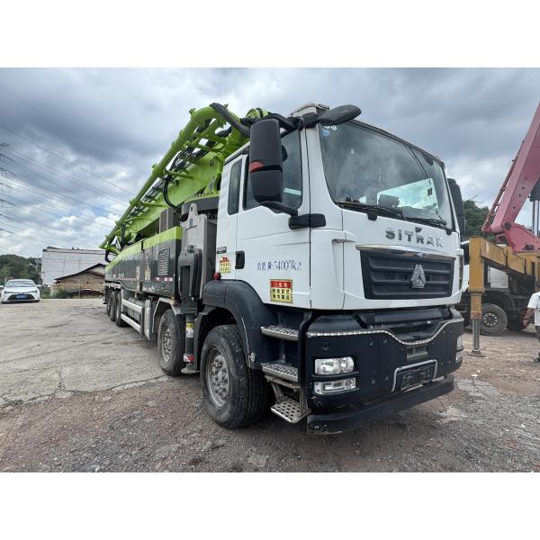 Buy Ergonomic Cabin Used 2021 Zoomlion Concrete Pump Truck Mounted Sinotruk Sitrak Chassis at wholesale prices