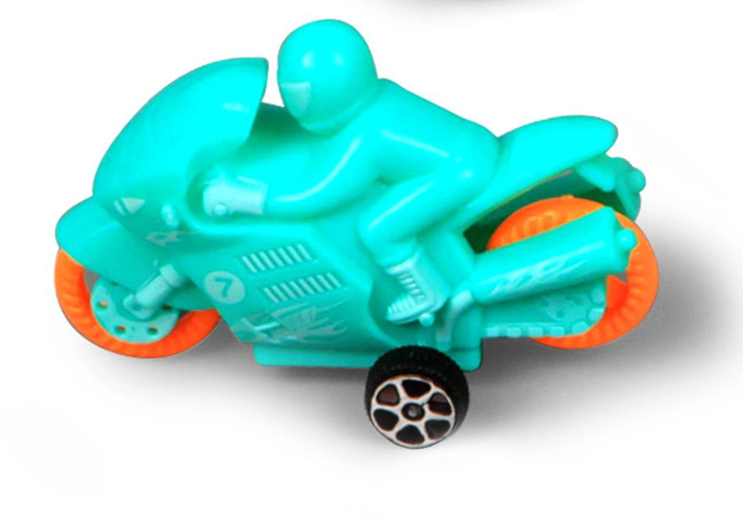 Friction Return Motorcycle Small Toy Car Four Small Plastic Motorcycle Small Boy OPP Packaging Material Safety Inertia Car