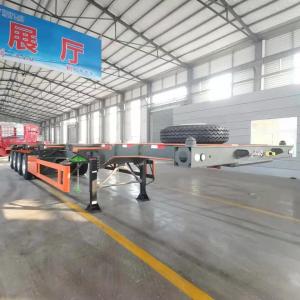 6.5t Grade Skeleton Container Chassis Dual Combo Semi Trailer Customization