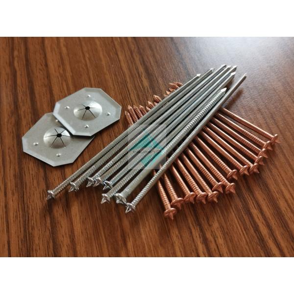 Buy Capacitor Discharge Welder Zinc Coat Steel Stud Welding Pins With Self Locking Dome Cap Washer Fixing Rock Wool at wholesale prices