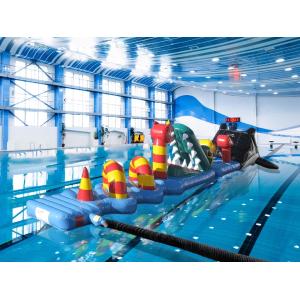 Welded Inflatable Water Obstacle Course Inflatable Run With Safety Certification