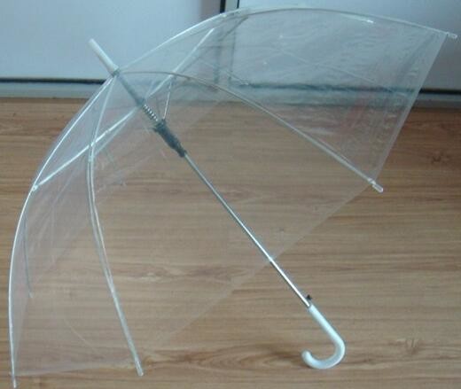 Buy Stick Plastic See Through Umbrellas , Transparent Folding Umbrella / Dome Umbrella at wholesale prices