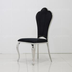 Durable 0.12m3 Leather Restaurant Chair 52x51x110cm Stainless Steel Dining