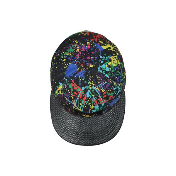 Paint - Splashing Style Womens Snapback Hats , Colorful Hip Hop Snapback Caps