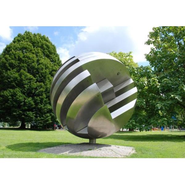 Buy Large Garden Ball Outdoor Metal Sculpture Stainless Steel Sculpture at wholesale prices