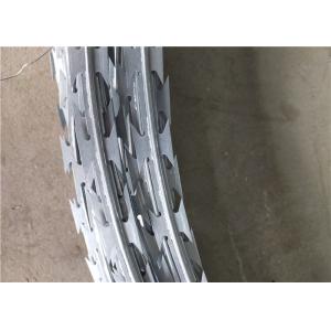 China Roll Type Razor Blade Wire Barbed Tape Protect Border And Key Project Protection on sale