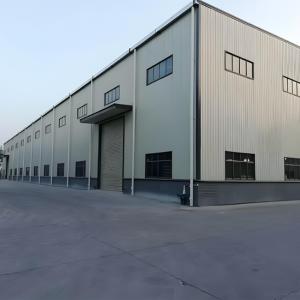 China Industrial Steel Structure Warehouse Construction , Prefab Metal Warehouse Building on sale