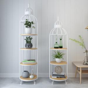 Interior Decoration Metal Display Racks And Stands Creative Bird Cage Shape