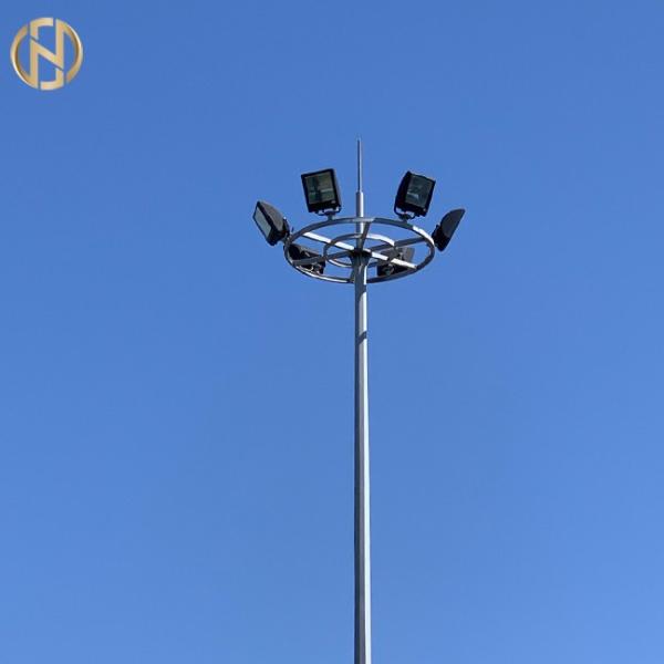 Buy Q345 2.5mm 30m Solar Street Lamp High Mast Lighting with Climbing Ladder at wholesale prices