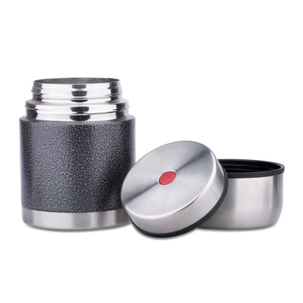 500 Ml 304 Stainless Steel Food Flask Black Thermo Double Wall Vacuum Lunch Box For Kids