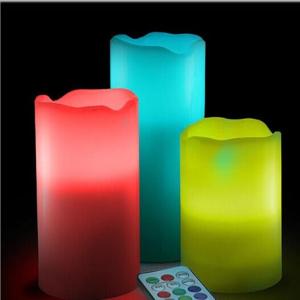 LED Discoloration Electronic Candles
