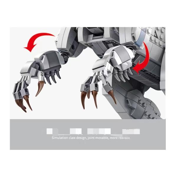 Panrose 611001 Building Blocks Puzzle Brain Dinosaur Series Large Tyrannosaurus Rex Toys