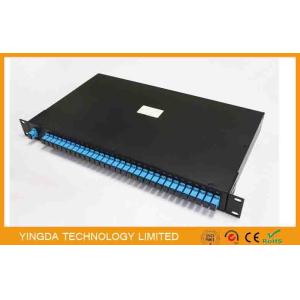 Quality Rack Mount 19&quot; 1 * 32 Fiber Optic PLC Splitter , Planar Lightwave Circuit Splitter for sale