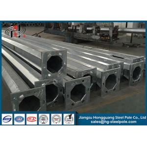 Overlap Electrical Power Steel Tubular Pole Transmission Terminal Tower