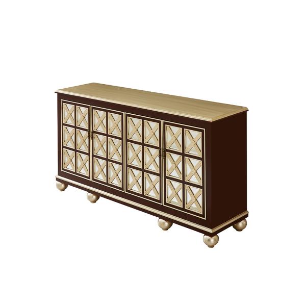 European Neoclassical Hotel Room Cabinets Solid Wood Living Room Against The Wall Storage Cabinet