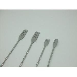 Stainless steel double stir bar Milk tea coffee spoon scoop cocktail bar section