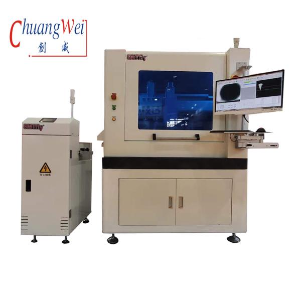 Buy High Efficiency PCB Router Machine Inline High Cutting Accuracy With Break Blade Checking at wholesale prices