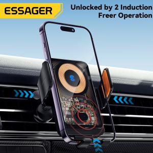 ESSAGER T11 Series Wireless Car Charger Holder Wireless Charging Phone Stand 5V
