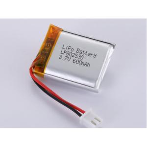 Quality Li Polymer Battery 802530 3.7v 600mah for sale