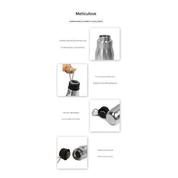 Customizable Hiking Sports Bottles 500ml Volume CIQ Certified Performance