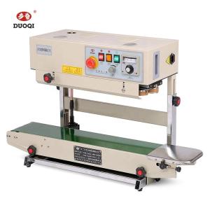 Tamper Proof Continuous Band Sealing Machine Compact Vertical Heat Sealer