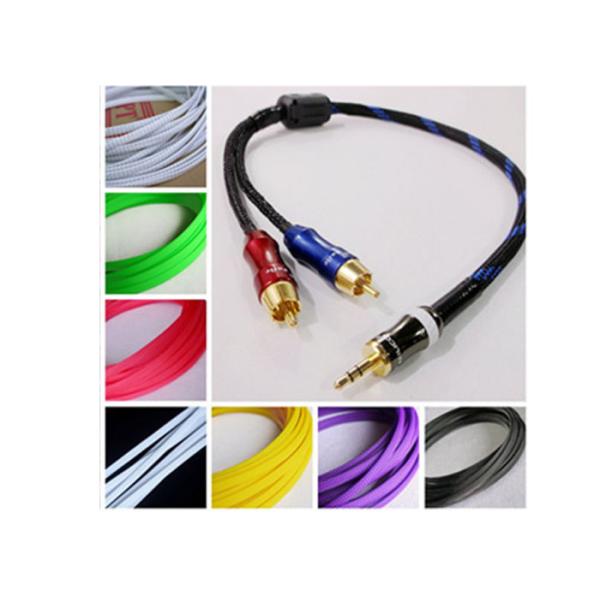 30mm PET Expandable Braided Sleeving For Industrial Hoses & Tubes Protection