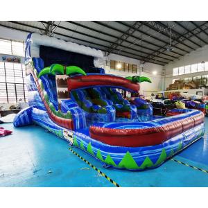 EN71 Advertisement Commercial Bounce House With Water Slide