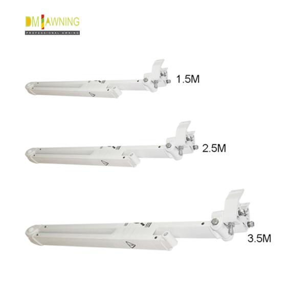 Buy Outdoor Retractable Awning Hardware Aluminium Retractable Awning Arms at wholesale prices