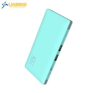 DC5.0V 2.4A Out Put 10000MAH Power Bank ABS+rubber oil smart power bank For Xmas