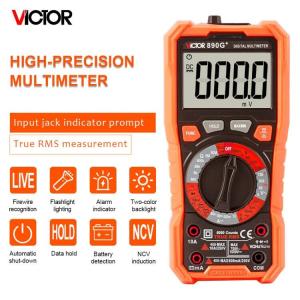 6000 Counts VICTOR 890G+ Manual Ranging Digital Multimeter EN61010-1 universal
