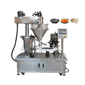 Semi Automatic Rotary Powder Filling And Capping Machine