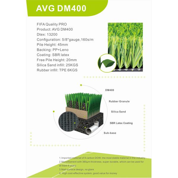 45mm Factory Field Artificial Soccer Turf Football Grass Carpet For Sale