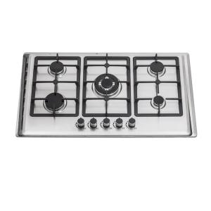 Stainless Steel Panel 5 Burner Built In Hob Multifunction